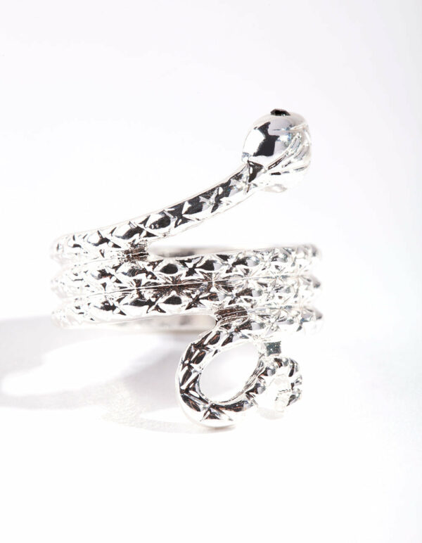 Etched Snake Ring