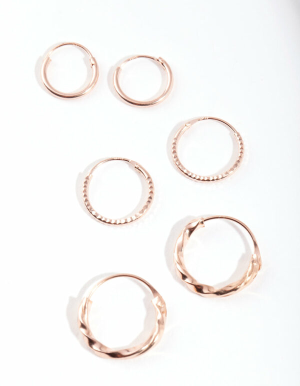 Rose Textured Earring Pack