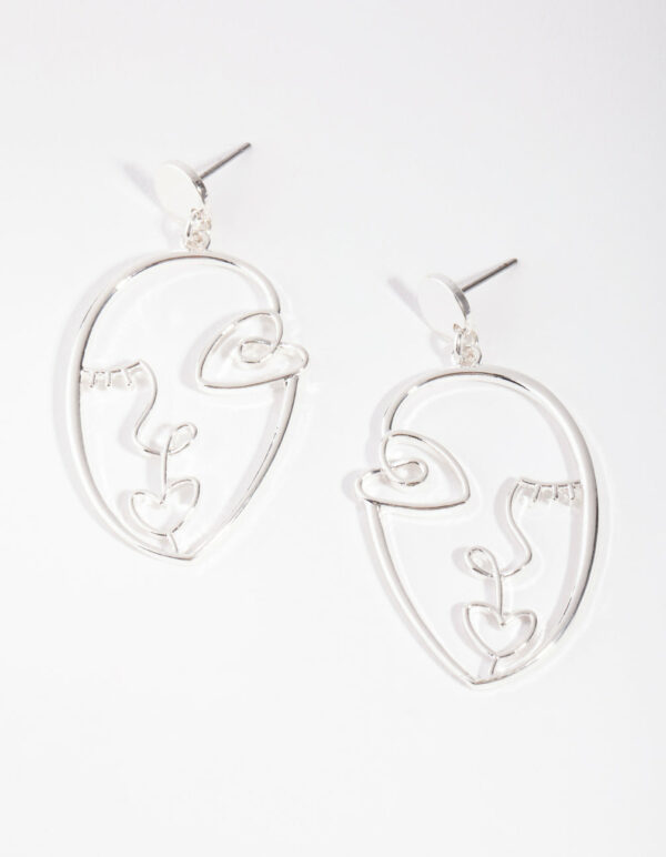 Picasso Face Earrings