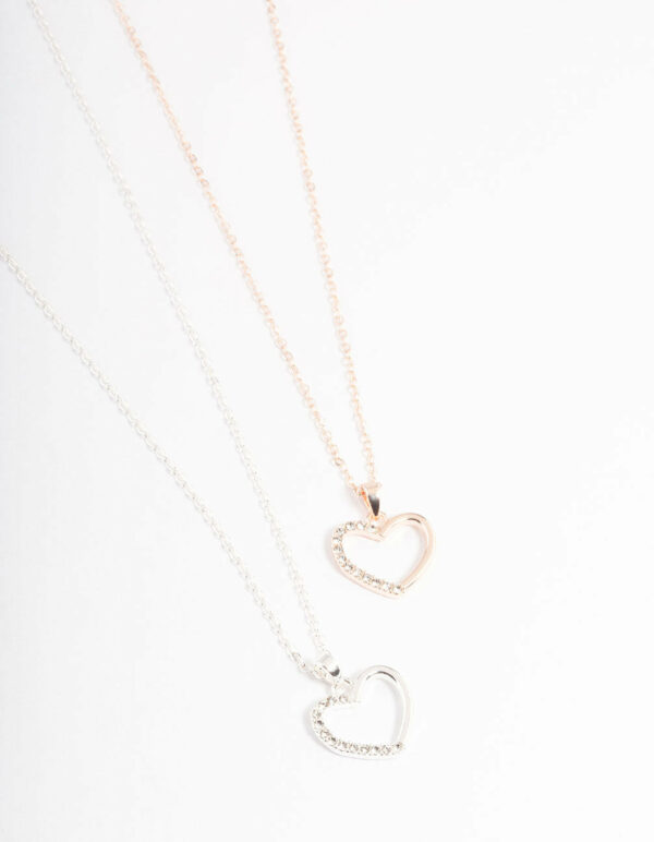 Open Heart Necklace Pack