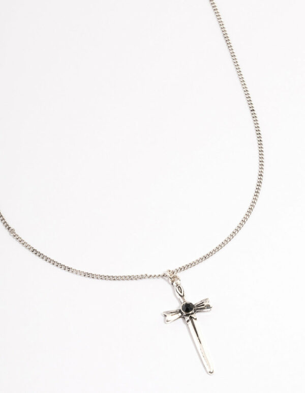 Antique Gothic Cross Necklace