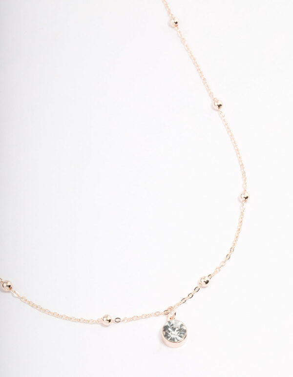Rose Satelite Chain Necklace