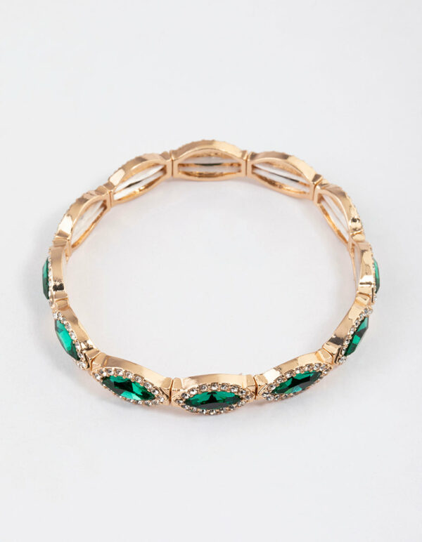 Marquise & Rubber Stretch Bracelet