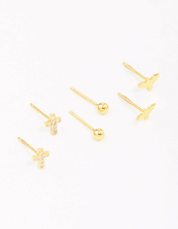 Bird & Rose Stud Earring 3-Pack