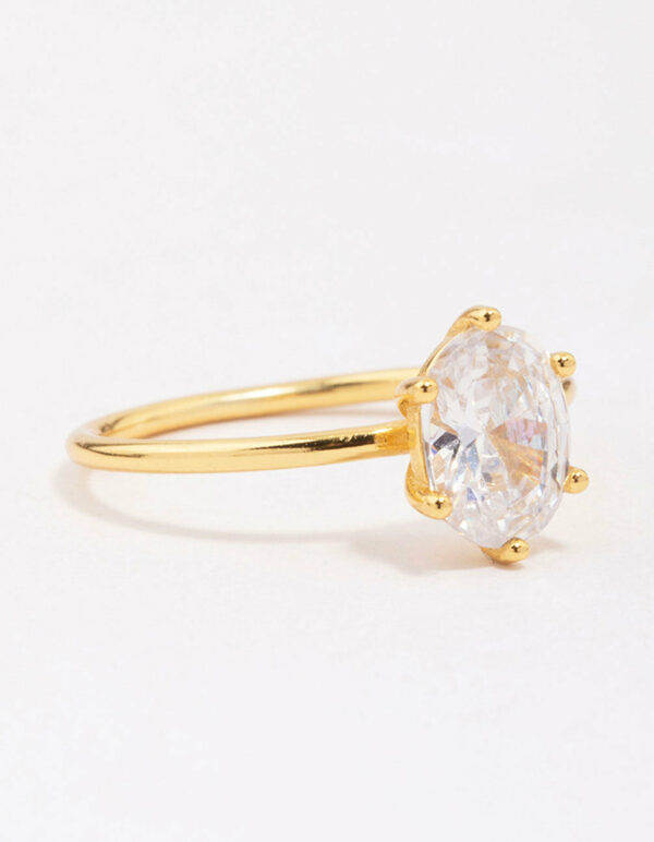 Oval Solitaire Ring