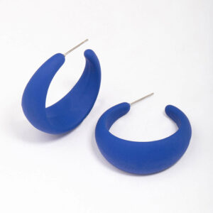 Blue TearHoop Earrings