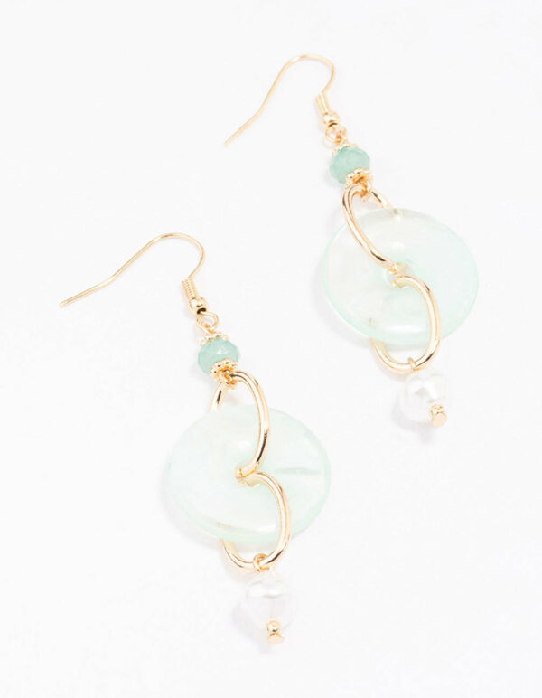 Pearl Donut Earrings