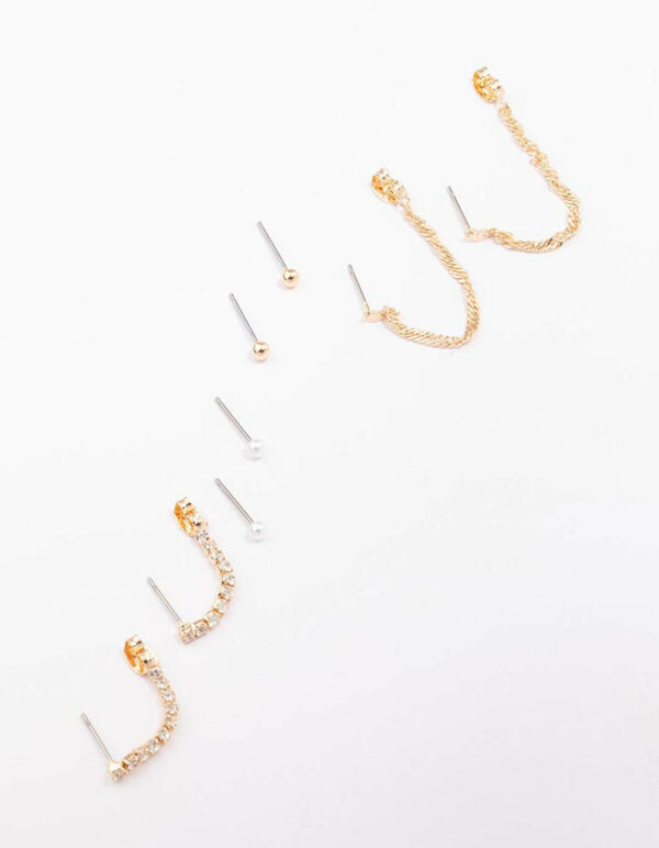 Mixed Chain & Earring 4-Pack