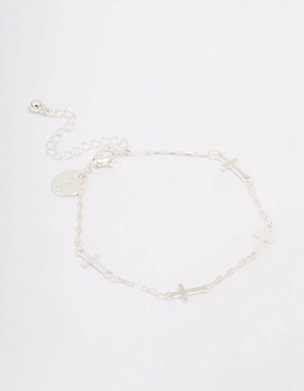 Station Cross Chain Bracelet