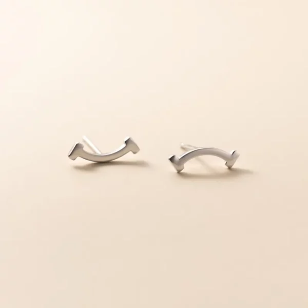 100% Pure  Sweet Smile Stud Earrings - Image 2