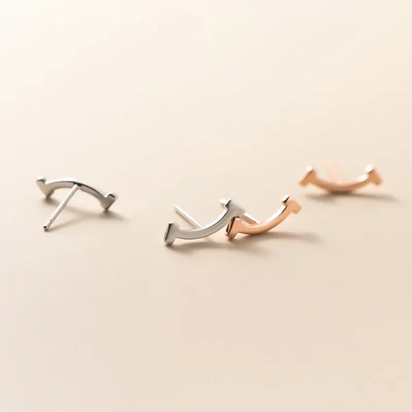100% Pure  Sweet Smile Stud Earrings - Image 4