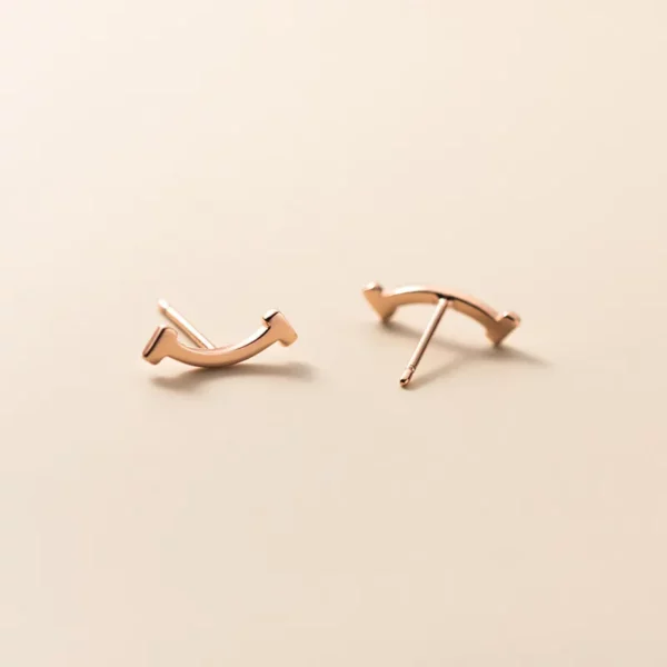 100% Pure  Sweet Smile Stud Earrings - Image 5