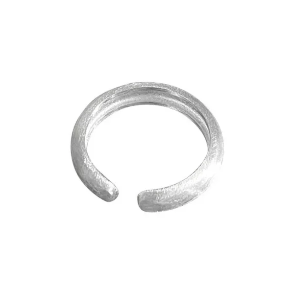 Irregular Bump Narrow Open Rings For Women Female Simple Retro Style Handmade Fine Jewelry - Image 5