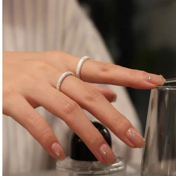 Ring For Women Fine Jewelry Finger Adjustable Open Vintage Trendy Shinning Ring For Party Birthday Gift - Image 3