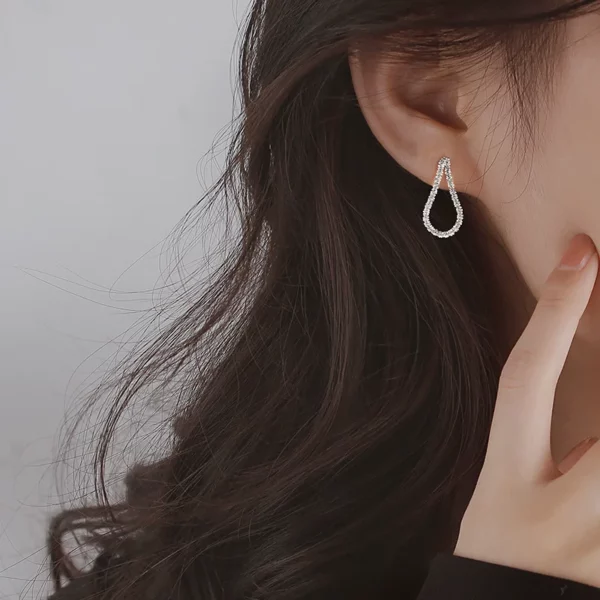 Sparkling Ear Line Long Tassel Earrings Multi-Function Earrings Temperament Jewelry Woman Banquet Gift - Image 2