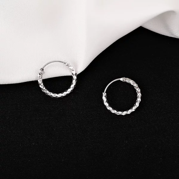 Twist Earrings Shiny Gypsophila Round Earrings Sweet Ear Buckles Ladies Temperament Jewelry Birthday Gifts - Image 6