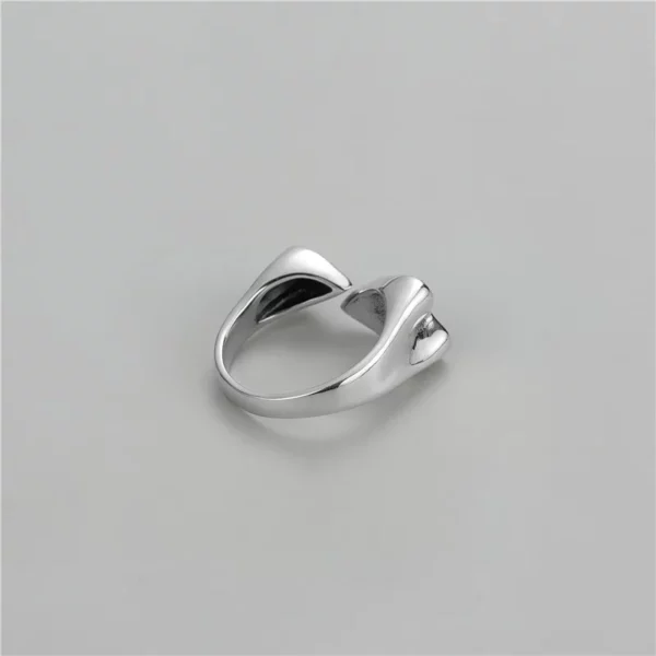 Unique Ring For Women Jewelry Finger Adjustable Vintage Black Heart Ring For Party Birthday Gift - Image 6