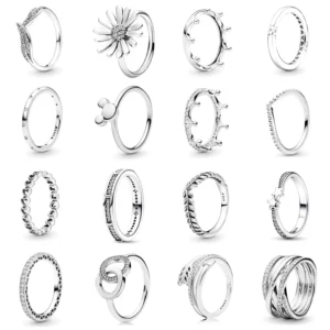 Plated Sun Heart Rings