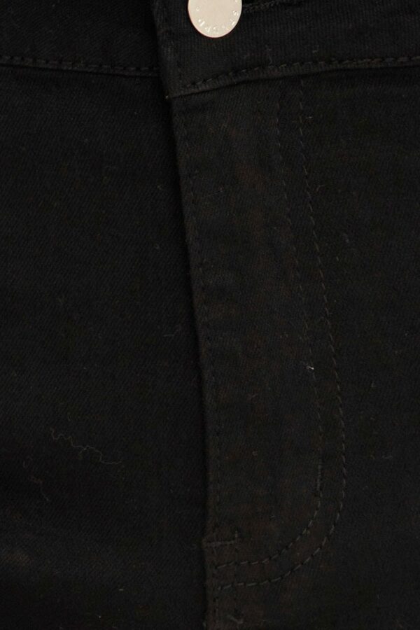 Black Denim Shorts High Rise Skinny - Image 6