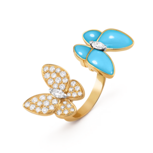 Bague Two Butterfly Between the Finger