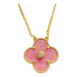 Collier Van Cleef & Arpels Vintage Alhambra en Or Rose