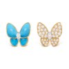Boucles d’oreilles Two Butterfly