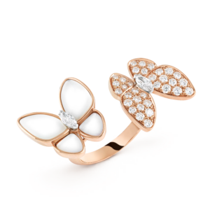 Bague Two Butterfly Between the Finger